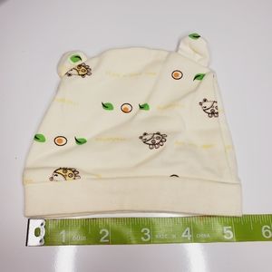 Baby Cap Hedgehodge Newborn Yellow